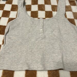 Old Navy Gray Ribbed Women's Tank Top